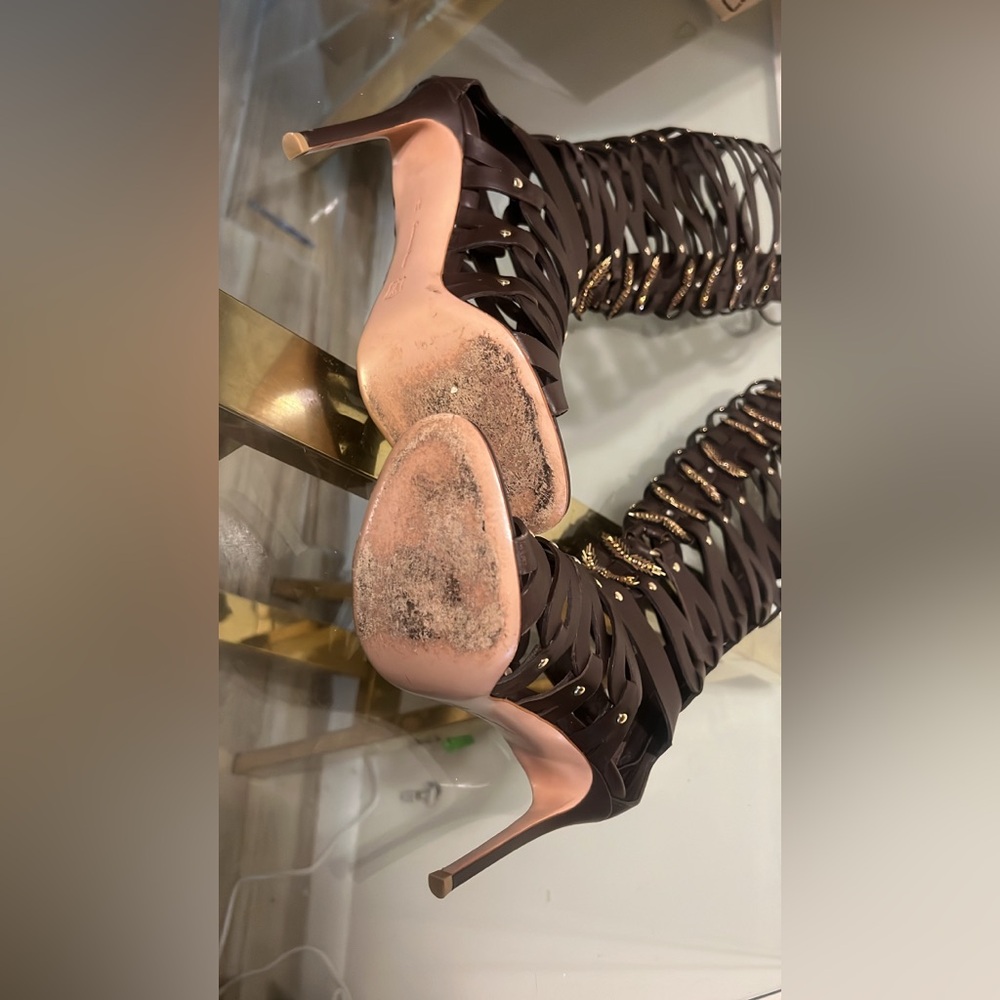 SS 13 Gianvito Rossi x Altuzzara Gladiator Heel Sz 38.5. - Picture 2 of 7